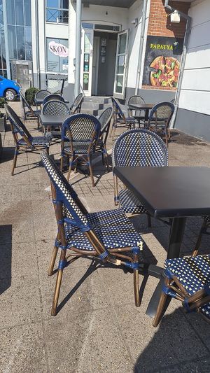 Seating outside  at Papatya in Holstebro