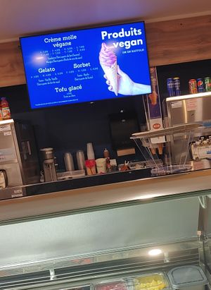 Main options on the menu at Snack & Délices du Cap-Blanc in Quebec