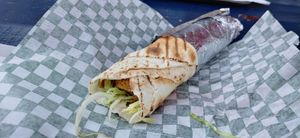 Wrap falafels at Snack & Délices du Cap-Blanc in Quebec