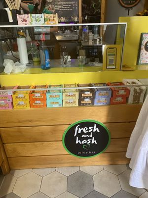 Inside of the store at Fresh and Hash in Sibenik