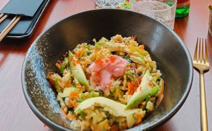 Sushi bowl at Fresh and Hash in Sibenik