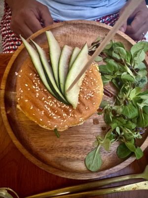 Vegan burger   at Fresh and Hash in Sibenik