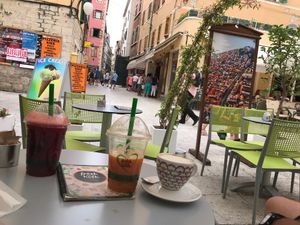 Terrace at Fresh and Hash in Sibenik