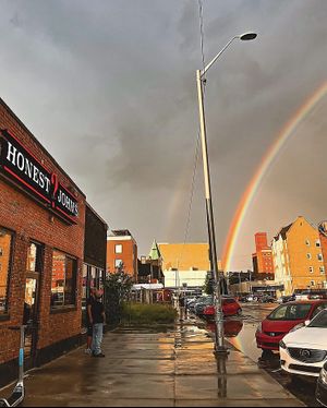 Rainbow!  at Honest John's in Detroit
