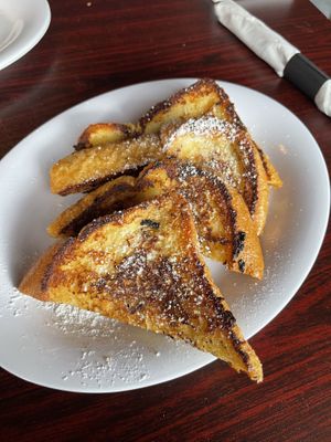 vegan french toast   at Honest John's in Detroit