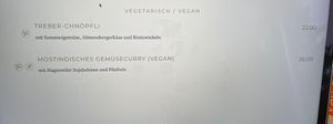 Vegan Menue at Wasserschloss Hagenwil in Amriswil