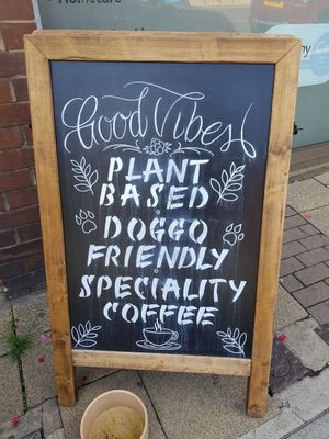 Very welcoming cafe at Throwback Coffee House in Wakefield