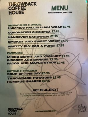   at Throwback Coffee House in Wakefield