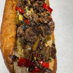 Cheesesteak  at VBQ Philly in Trenton