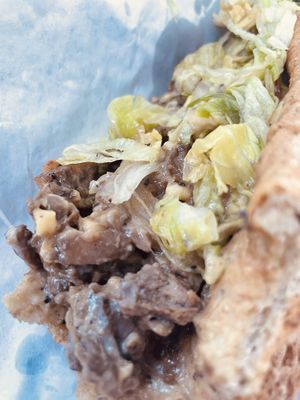 Cheesesteak (vegan)  at VBQ Philly in Trenton