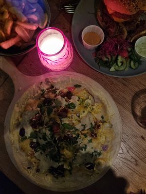 Vegan flamkuchen. at The Old Pal in Zoetermeer