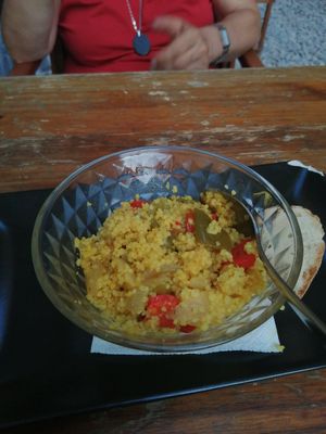 Tapa de couscous vegano at MalKerida Bar in Tudela