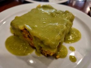 Vegetable cake. at Es Ginebro in Mallorca