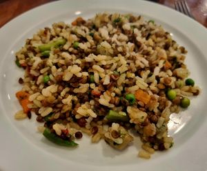 Rice & lentils. at Es Ginebro in Mallorca