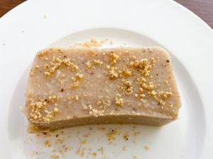 Hazelnut pudding  at Es Ginebro in Mallorca