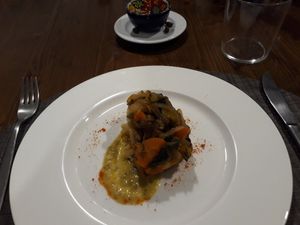 Stuffed potato at Es Ginebro in Mallorca