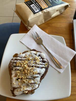 Cinnamon bun   at Café Monteverde Coffee Shop in Monteverde