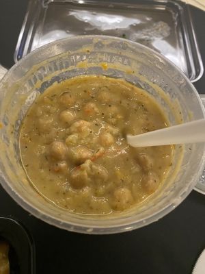 Chickpea chowder  at Beyond Vegan Eats in Los Angeles