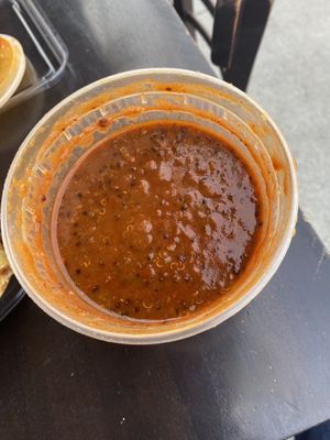 Beyond vegan chili at Beyond Vegan Eats in Los Angeles