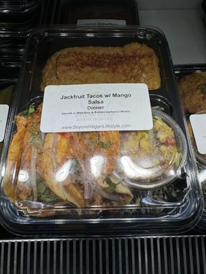 Jackfruit Tacos  at Beyond Vegan Eats in Los Angeles