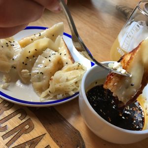 Japanese Vegan Gyoza at BeerCraft of Bath in Bath