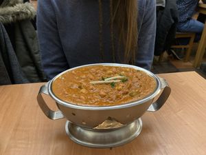 Chickpeas in hot sauce  at Buddha in Plzen