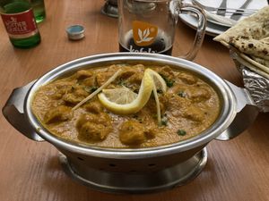 Soy meat in lemon sauce (it wasn’t spicy)  at Buddha in Plzen