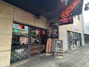 Outside  at American Bar in Reykjavik