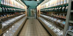 Large bulk food section at Mt Hope Foods in Cottonwood