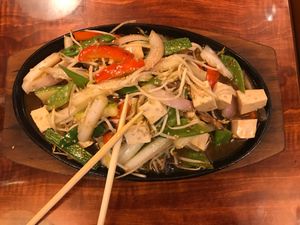 Yasai Itame (pedido sin pollo y pescado) at Katana Comida Japonesa in Lima