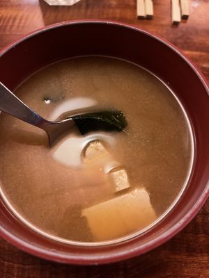 Miso soup  at Katana Comida Japonesa in Lima