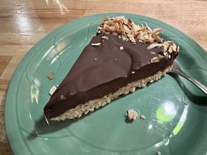 Chocolate torte (gluten free and vegan)  at Colophon Cafe in Bellingham