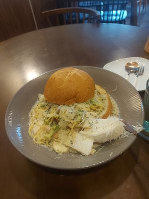 Spicy Pane Pasta (Highly recommend!! Especially if you can share it. Otherwise you will likely be taking home leftovers because the portion really is that big) at Liim - 림 in Incheon