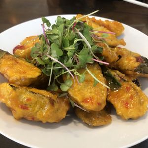 Fried chili eggplant   at Liim - 림 in Incheon
