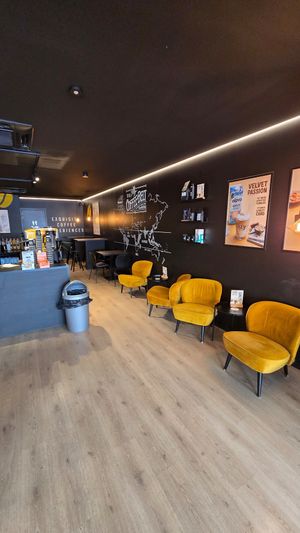 Interior at IzyCoffee in Oostende