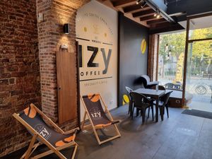 Interior at IzyCoffee in Kortrijk