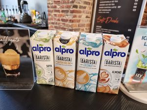 Barista plantbased milks from Alpro at IzyCoffee in Kortrijk