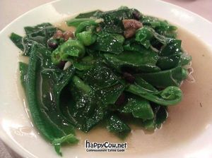 wild mountain veggies made to order dish at Spring in Taichung