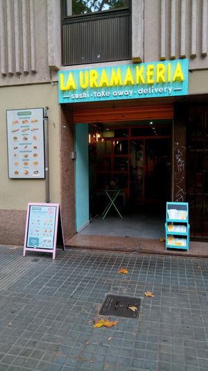 Entrance at La Uramakeria in Barcelona