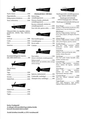 Étlap  at Spatula in Szazhalombatta