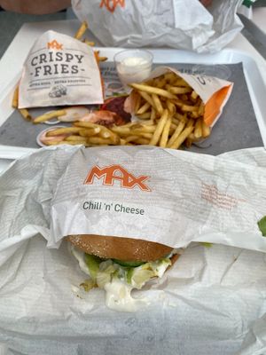 vegan burgers at MAX - Hovedbanegården in Copenhagen