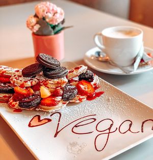 vegan Waffel at Waffel&Co in Wolfsburg