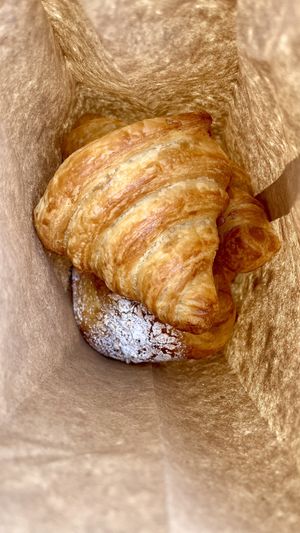 bag of goodies   at Miga Vegana in Mexico City