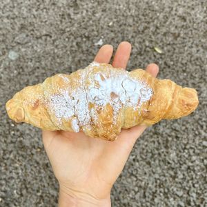 almond croissant   at Miga Vegana in Mexico City