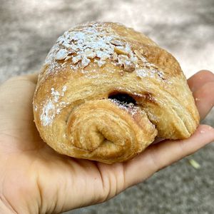 pain au chocolat  at Miga Vegana in Mexico City
