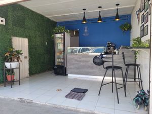 View from the street at Miga Vegana in Mexico City