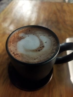 Delicioso, en temporada de lluvia me cayó muy bien. Nada empalagoso y muy buen sabor. at Miga Vegana in Mexico City