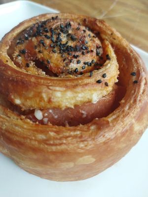 Pizzaroll at Miga Vegana in Mexico City