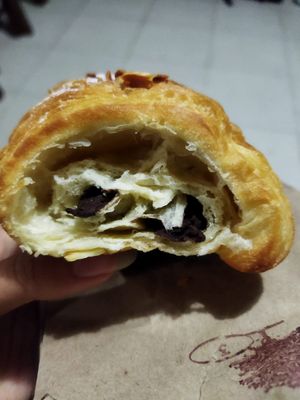 relleno del chocolatín (ta rico) at Miga Vegana in Mexico City