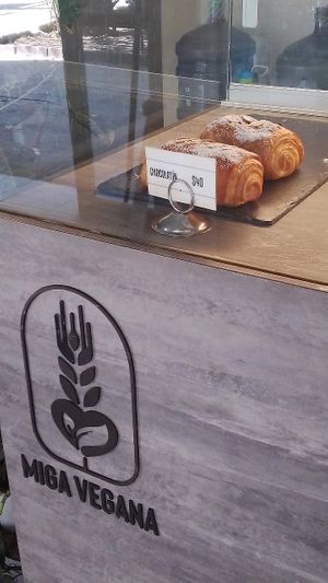 Chocolatin at Miga Vegana in Mexico City